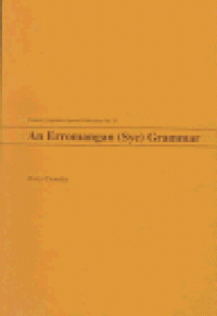 cover of the book An Erromangan (Sye) Grammar (Oceanic Linguistics Special Publications)