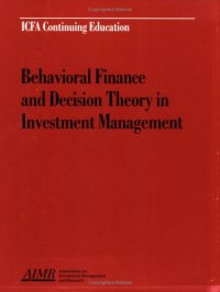 cover of the book Behavioral Finance and Decision Theory in Investment Management