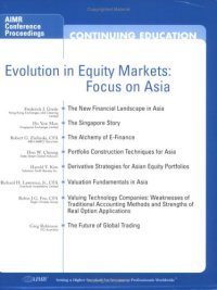 cover of the book Evolution in Equity Markets: Focus on Asia