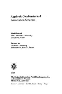 cover of the book Algebraic Combinatorics I: Association Schemes