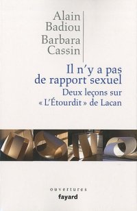 cover of the book Il n'y a pas de rapport sexuel. Deux leçons sur « L'Etourdit » de Lacan