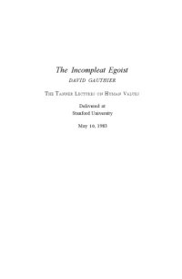 cover of the book The Incompleat Egoist