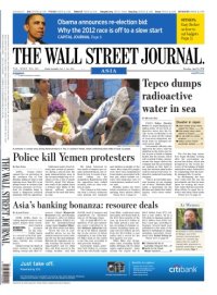 cover of the book The Wall Street Journal Asia, Tuesday, April 05, 2011