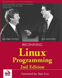 cover of the book Beginning Linux programming