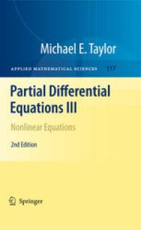 cover of the book Partial Differential Equations III: Nonlinear Equations