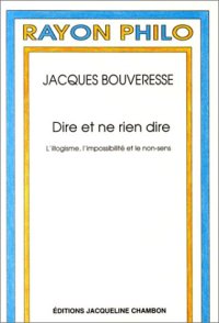 cover of the book Dire et ne rien dire