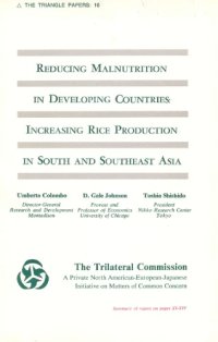 cover of the book Reducing Malnutrition in Developing Countries: Increasing Rice Production in South and Southeast Asia