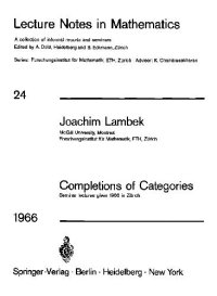 cover of the book Completions of Categories