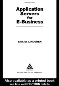 cover of the book Application servers for e-business