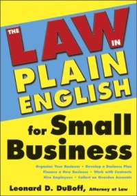 cover of the book The Law (In Plain English) for Small Business