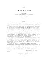 cover of the book The Magic of Krynn : Tales, Volume I (Dragonlance Tales)