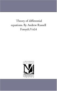 cover of the book Theory of differential equations Volume IV (Part 3): Ordinary Linear Equations