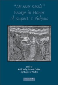 cover of the book De sens rassis: Essays in Honor of Rupert T. Pickens (Faux Titre 259)