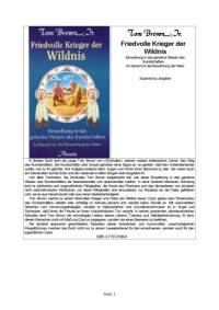 cover of the book Friedvolle Krieger der Wildnis. Einweihung in das geheime Wissen des Kundschafters