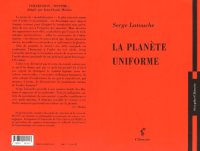 cover of the book La planète uniforme