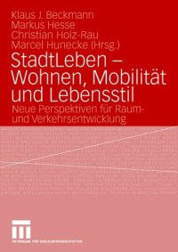 cover of the book StadtLeben - Wohnen, Mobilität und Lebensstil