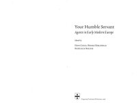 cover of the book Your Humble Servant: Agents in Early Modern Europe