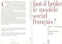 cover of the book Faut-il brûler le modèle social français ?