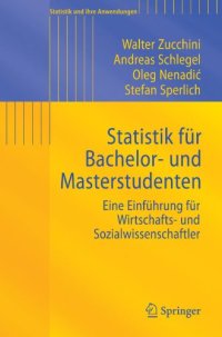 cover of the book Statistik für Bachelor- und Masterstudenten: Eine Einführung für Wirtschafts- und Sozialwissenschaftler