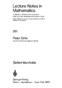 cover of the book Seifert Manifolds