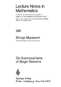 cover of the book On Automorphisms of Siegel Domains