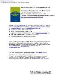 cover of the book Human Biomonitoring for Environmental Chemicals