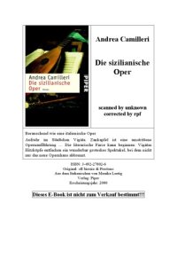 cover of the book Die sizilianische Oper