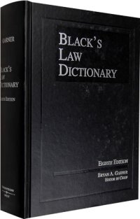 cover of the book Black's Law Dictionary, Eighth Edition (Black's Law Dictionary (Standard Edition))