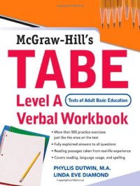cover of the book TABE Level A Verbal Workbook