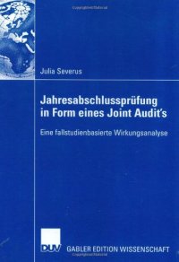 cover of the book Jahresabschlussprüfung in Form eines Joint Audit's