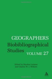 cover of the book Geographers, Volume 27