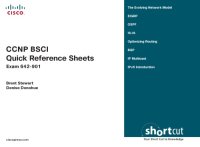 cover of the book CCNP BSCI Quick Reference Sheets, Digital Shortcut