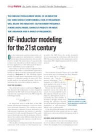 cover of the book RF-inductor modeling for the 21st century