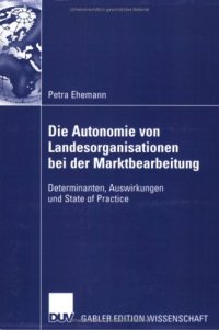 cover of the book Die Autonomie von Landesorganisationen bei der Marktbearbeitung