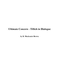 cover of the book Ultimate Concern: Tillich in Dialogue