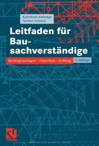 cover of the book Leitfaden für Bausachverständige, 2.Auflage