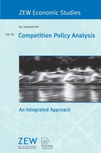 cover of the book Competition Policy Analysis: An Integrated Approach