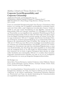 cover of the book Corporate Social Responsibility und Corporate Citizenship