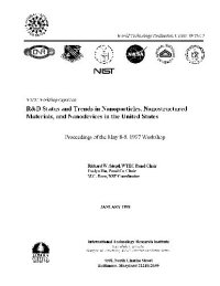 cover of the book R and D Status and Trends in Nanoparticles, Nanostructured Materials and Namo Devices in the United States: Proceedings