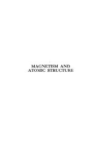 cover of the book Magnetism and Atomic Structure with 56 diagrams