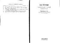 cover of the book Lie Groups: An Introduction Through Linear Groups