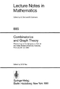 cover of the book Combinatorics and Graph Theory: Proceedings