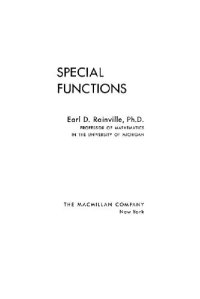 cover of the book Special Functions 