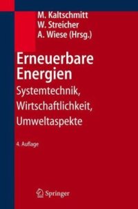 cover of the book Erneuerbare Energien: Systemtechnik, Wirtschaftlichkeit, Umweltaspekte