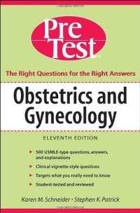 cover of the book Obstetrics & Gynecology: PreTest Self-Assessment & Review, 11th Edition