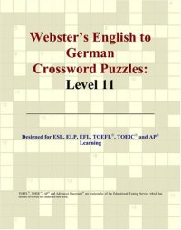 cover of the book Webster's English to German Crossword Puzzles: Level 11