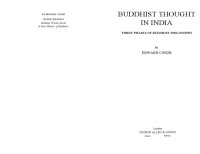 cover of the book Buddhist Thought in India: Three Phases of Buddhist Philosophy