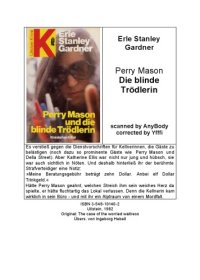 cover of the book Perry Mason und die blinde Trödlerin