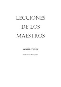 cover of the book Lecciones de los maestros