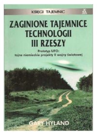 cover of the book Zaginione tajemnice technologii III Rzeszy